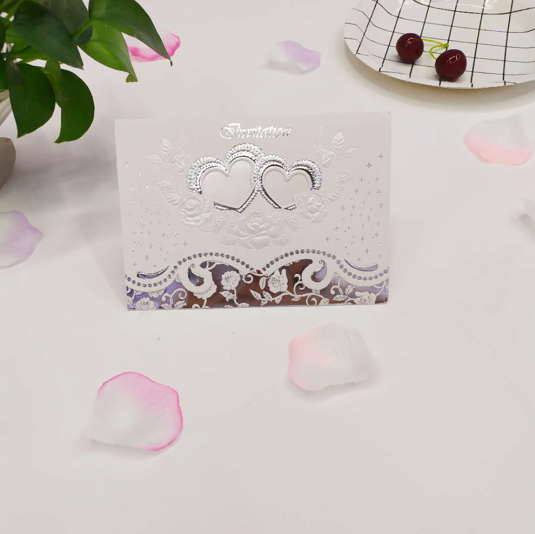 Romantic and elegant double heart classic style, high-end gold/silver embossed candy color, factory direct sales, personalized customization wholesale Application Scenario