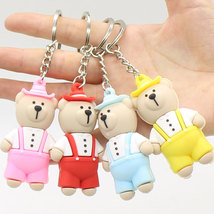 创意可爱小熊公仔钥匙扣挂件卡通包包钥匙扣公仔挂件娃娃机用品