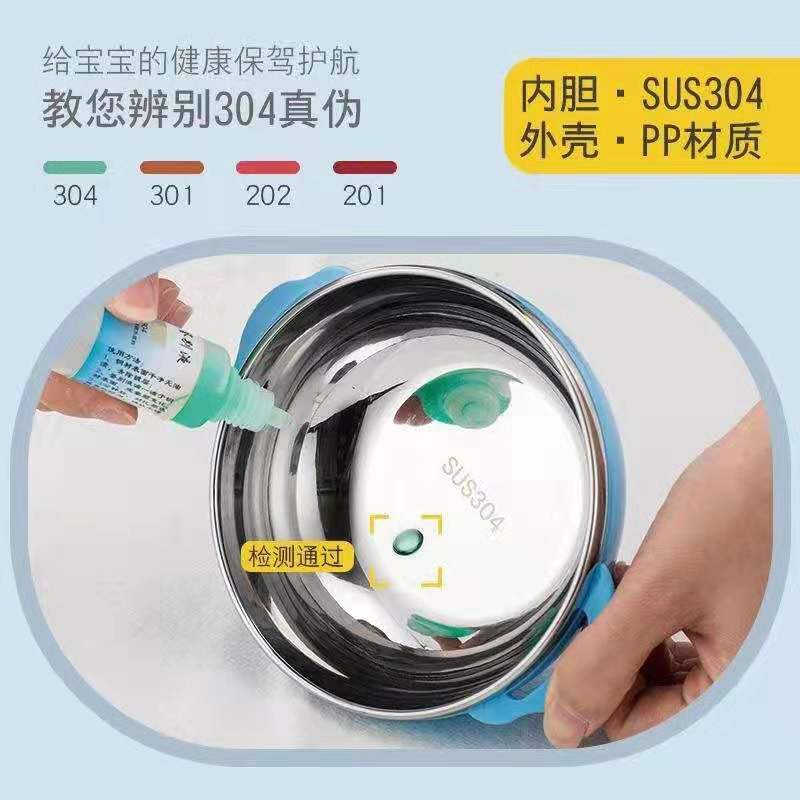 Children's tableware, eco-friendly, portable and creative PP material set, cartoon children's Item Picture