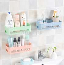 Bathroom non-trace suction shelf Toiletries storage shelf Bathroom bathroom shelf storage shelf