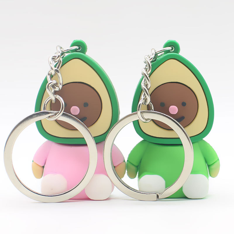 Avocado Keychain in Car Interior