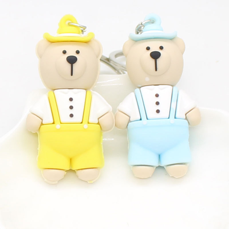Creative and cute bear figurines, keychains, pendants, cartoon bags, keychains, figurines, pendants, claw machine supplies Item Picture