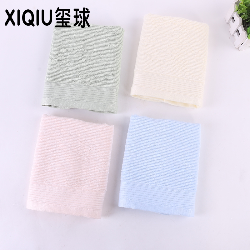 Yiwu quality bamboo fiber towels, plain pleated soft towels, Xiqiu towels Specification image