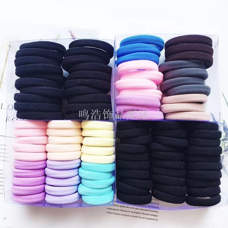 Korean Version Of High Elastic Seamless Boxed Towel Ring 10 Yuan Store Accessories Head Rope Hair Accessories