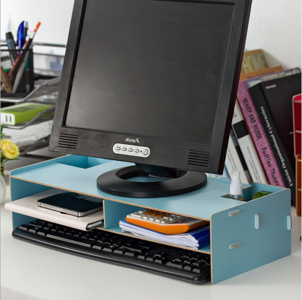 液晶显示器增高架子电脑底座支架托架桌面键盘架产品图