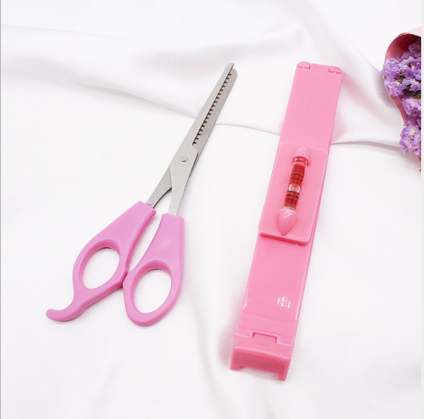 DIY Bangs trimming, blister paper card set, new bangs magic tool, scissors, teeth scissors, bangs tools, hair care details Picture