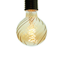 LED, G95 twill, gold, 2W,E27