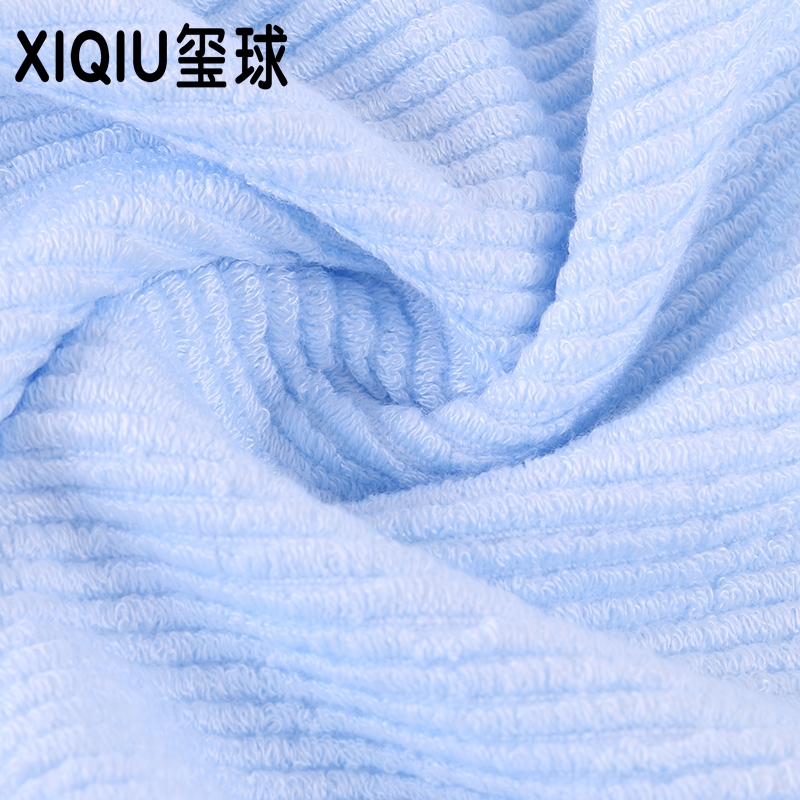 Yiwu quality bamboo fiber towels, plain pleated soft towels, Xiqiu towels Item Picture