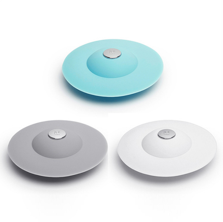 Douyin Flying saucer anti-odor press-type floor drain cover for bathroom and toilet sewer bounce silicone floor drain Specification image
