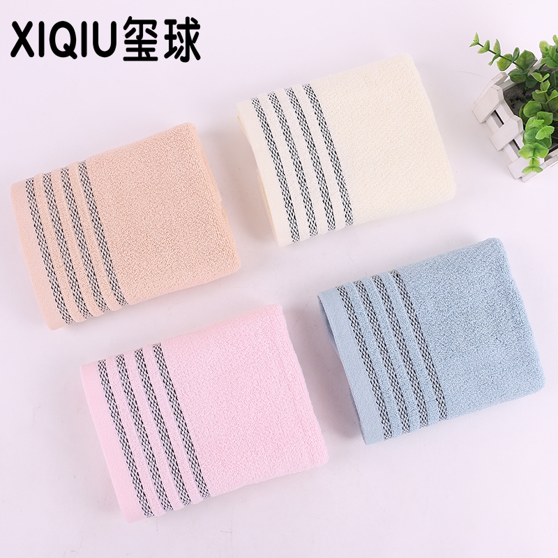 Pure cotton towel section, black striped towel, gift towel, seal ball towel details Picture