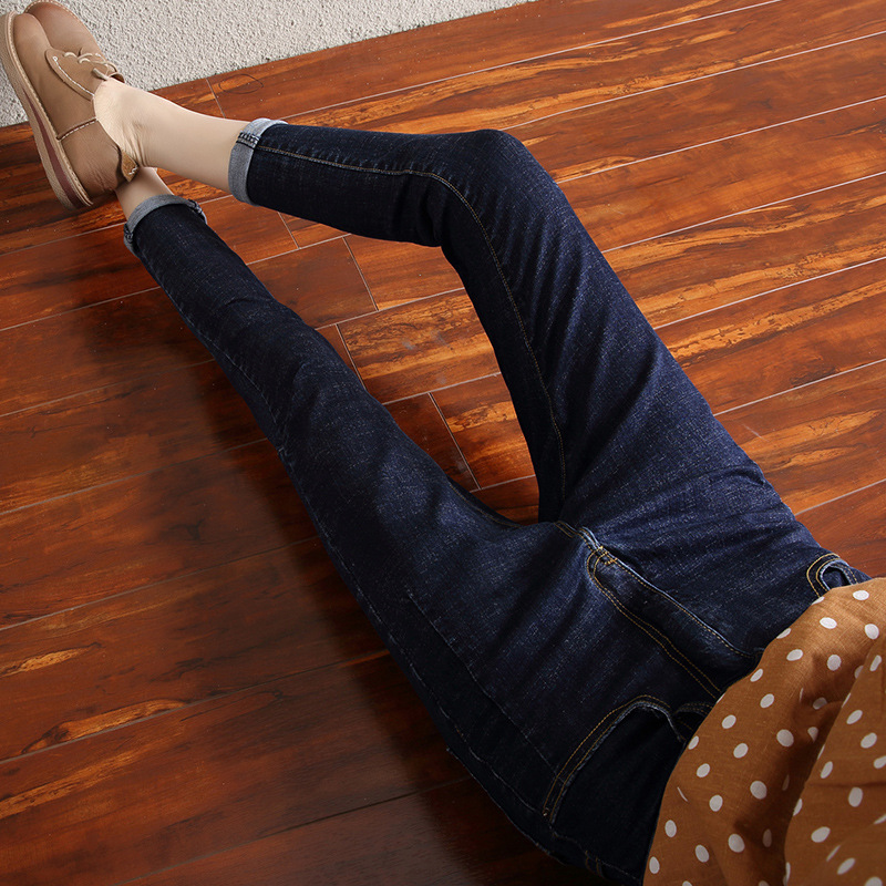 Radish pants jeans for women, a new Korean style denim product for early autumn, light mature and artistic Harem pants, small feet, nine-inch radish pants details Picture