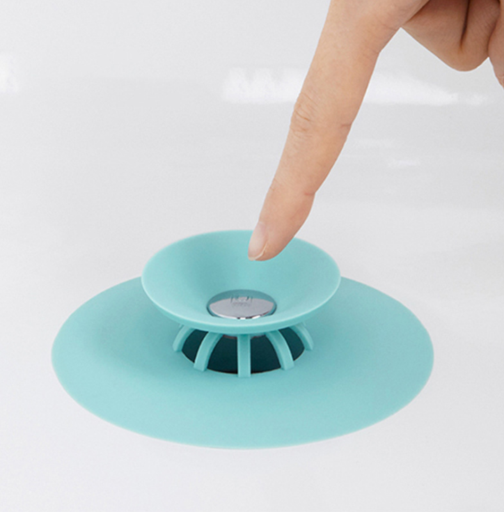 Douyin Flying saucer anti-odor press-type floor drain cover for bathroom and toilet sewer bounce silicone floor drain