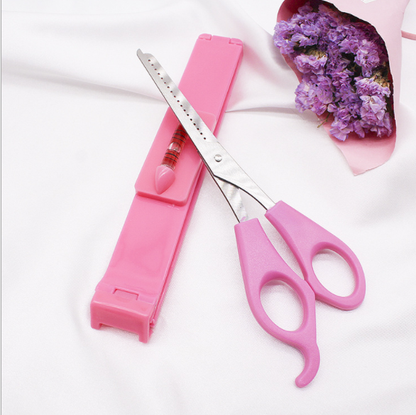 DIY Bangs trimming, blister paper card set, new bangs magic tool, scissors, teeth scissors, bangs tools, hair care Specification image