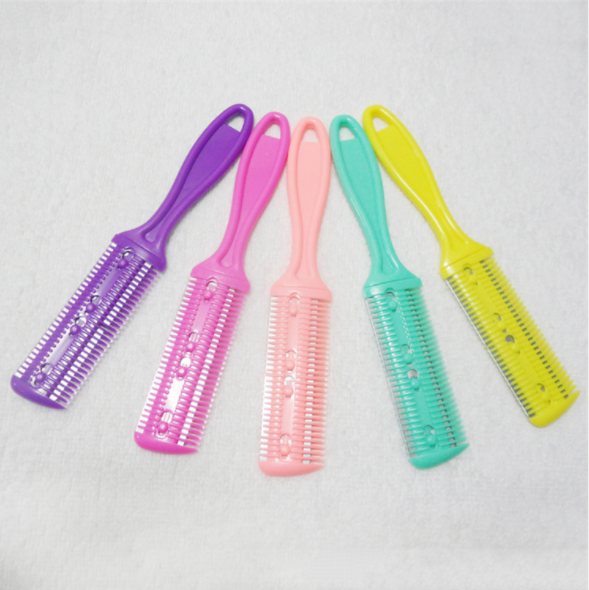 Double-sided hair shaving comb, hair shaving device, thinning comb, thinning and shattering hair. Comes with double blades and exquisite packaging details Picture