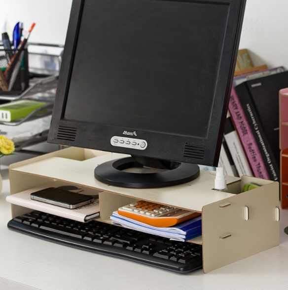 液晶显示器增高架子电脑底座支架托架桌面键盘架细节图