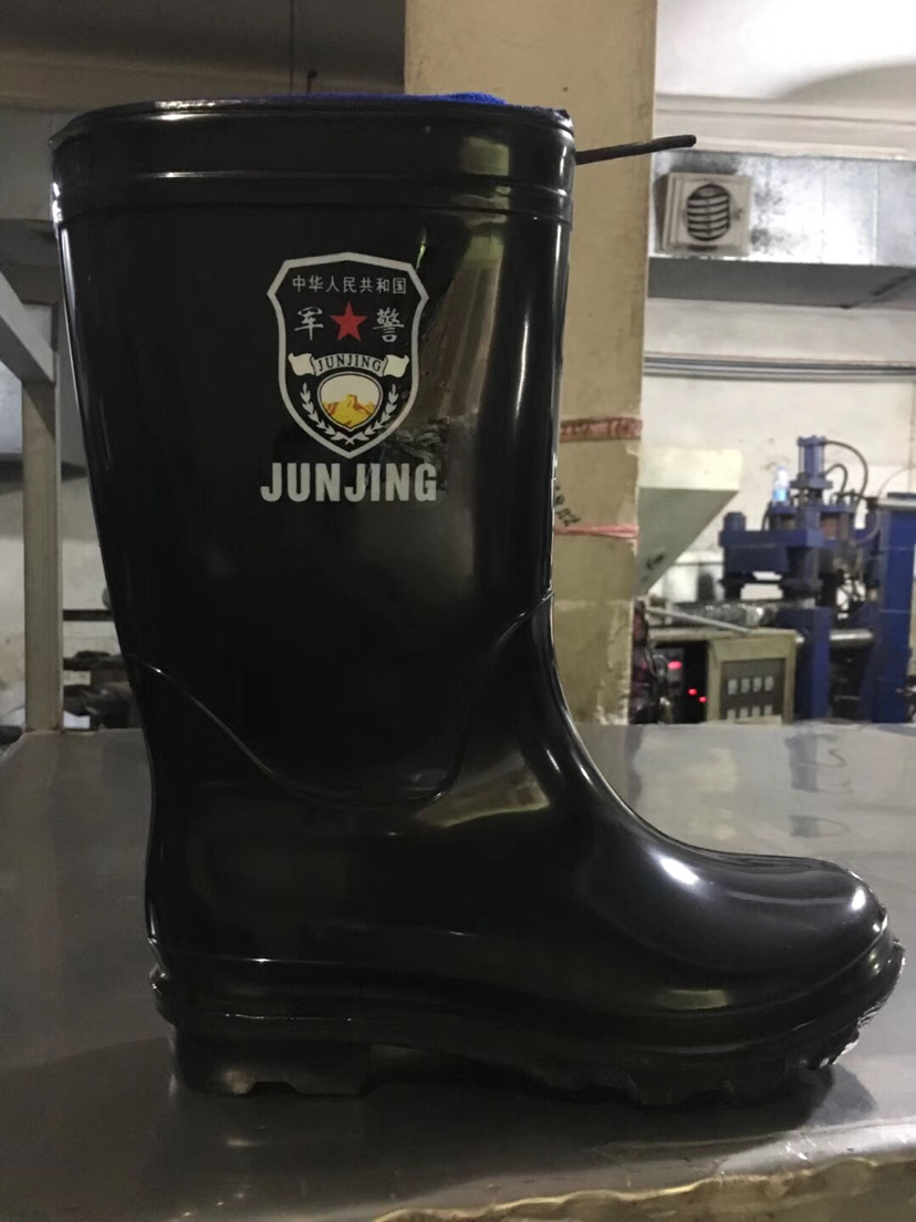 军登中高筒四季男士雨靴防滑耐磨长筒雨鞋劳保胶鞋