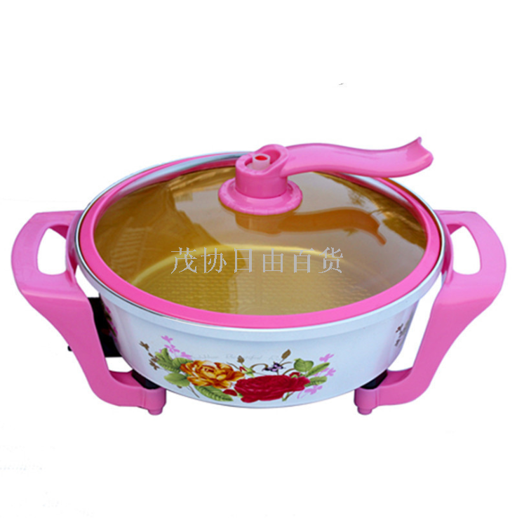 Multi-functional non-stick electric wok, magic pot, magical space vacuum health pot, electric steamer, tourmaline details Picture