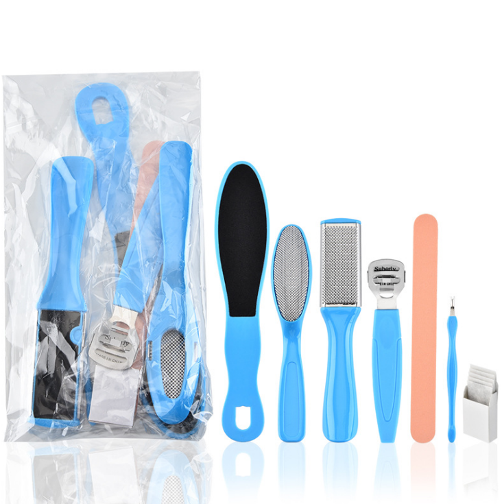 八合1脚板锉磨脚石磨脚皮搓刮脚器去死皮修脚工具修刨脚刀套装细节图