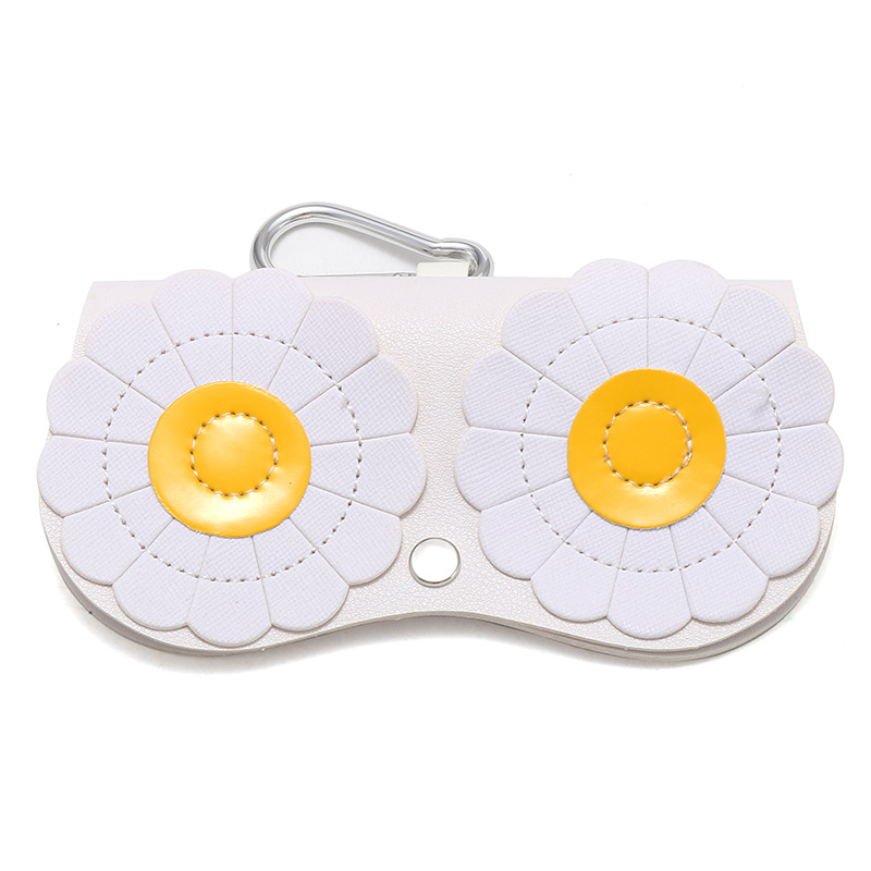NEW Flower Cardone Adult leather Glasses case, Sunglasses bag, multi-functional pendant, children's glasses case Application Scenario