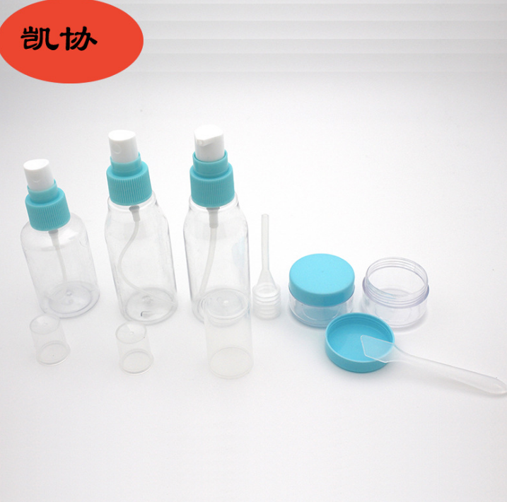 旅行7件套透明浅粉色塑料喷雾瓶厂家直销现货产品图