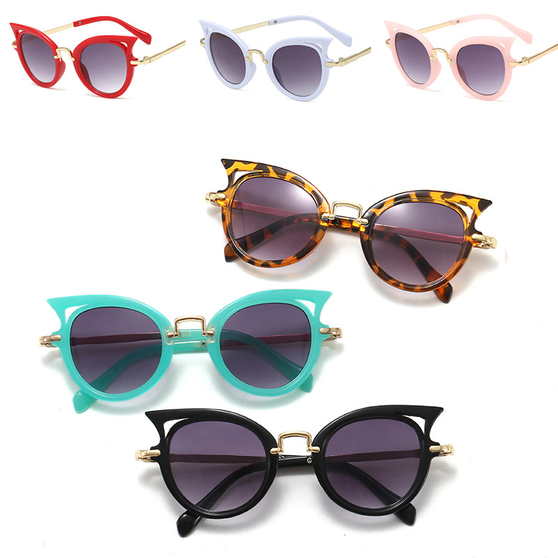 Fashion baby Cool Street shot sunglasses New fashion baby semi-metal frame sunglasses A02