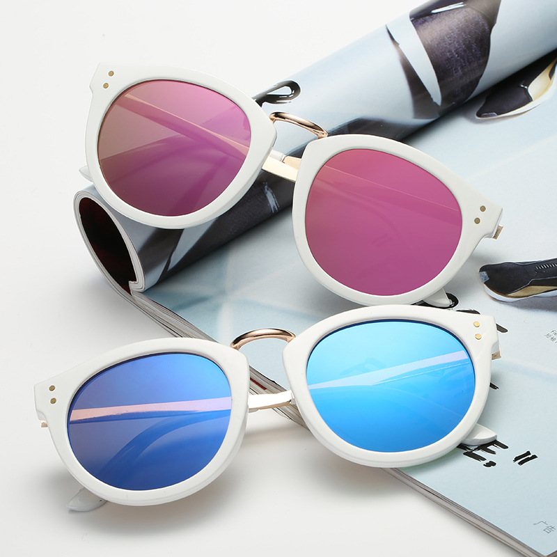 Wenzhou factory semi-metal rice nail sunglasses spot direct supply of metal sunglasses SCQ8005