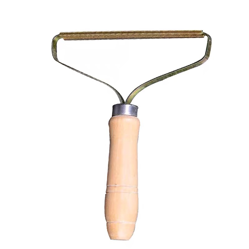 干洗店专用刮毛器 刷毛球器羊绒衫毛呢大衣除毛纯铜双刀头打毛器白底实物图