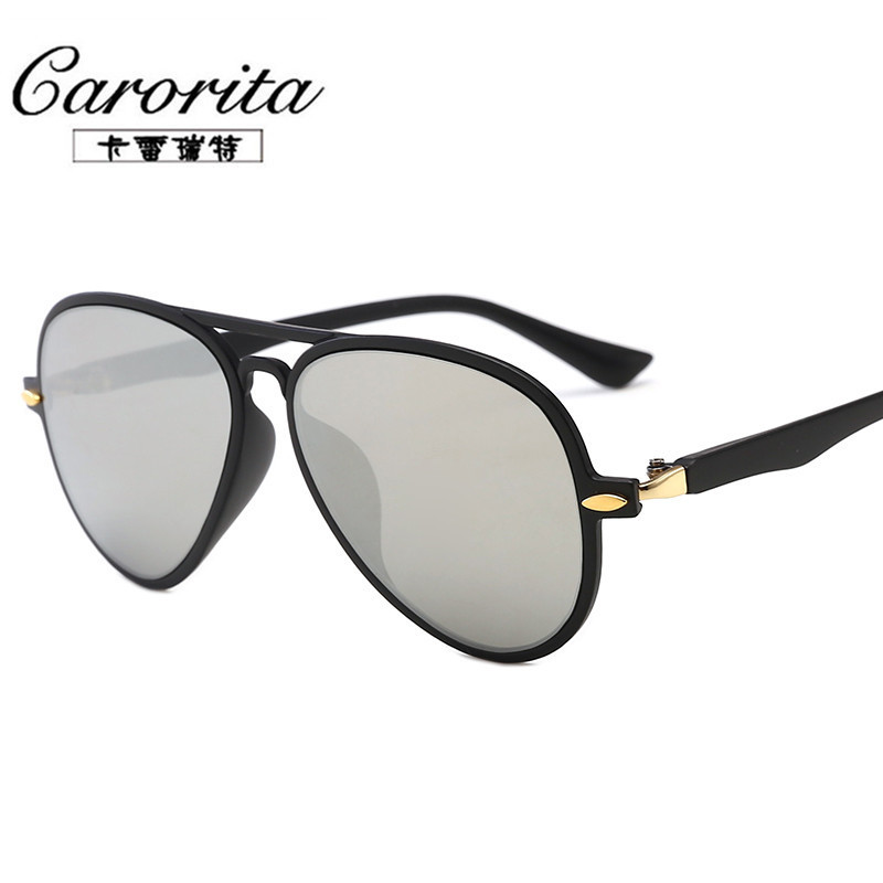 Plastic frame baby mirror new fashion rice nail hipster sunglasses 1801 cool kids sunglasses
