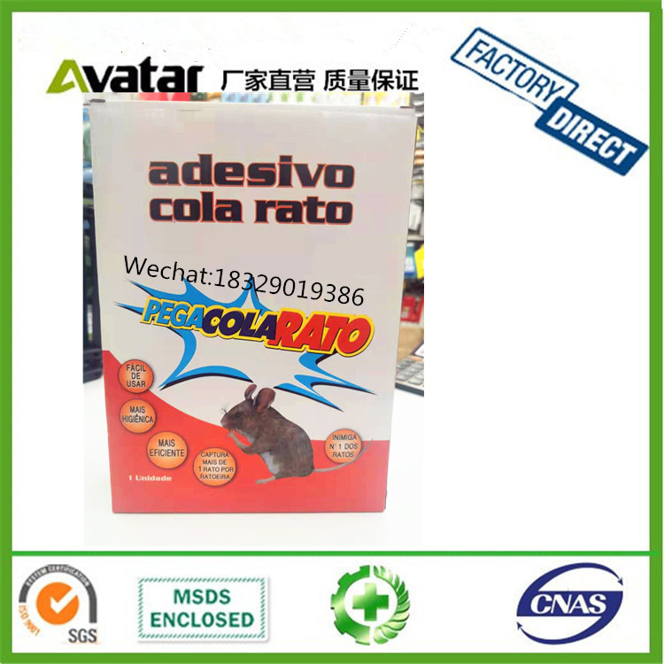 Source factory direct ADESIVO COLA RATO PEGA COLA RATO hardcover color box Brazil market mouse board mouse paste