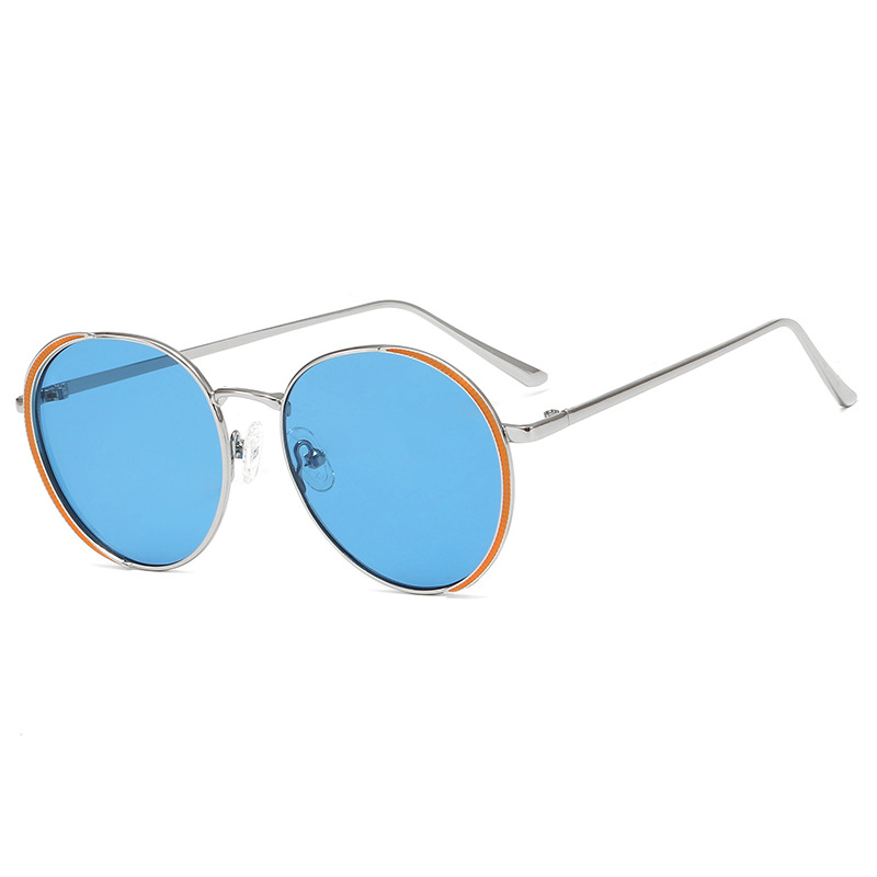 2019 New B123 children sunglasses on sale parent-child glasses Hipster outdoor street shot sunglasses metal glasses