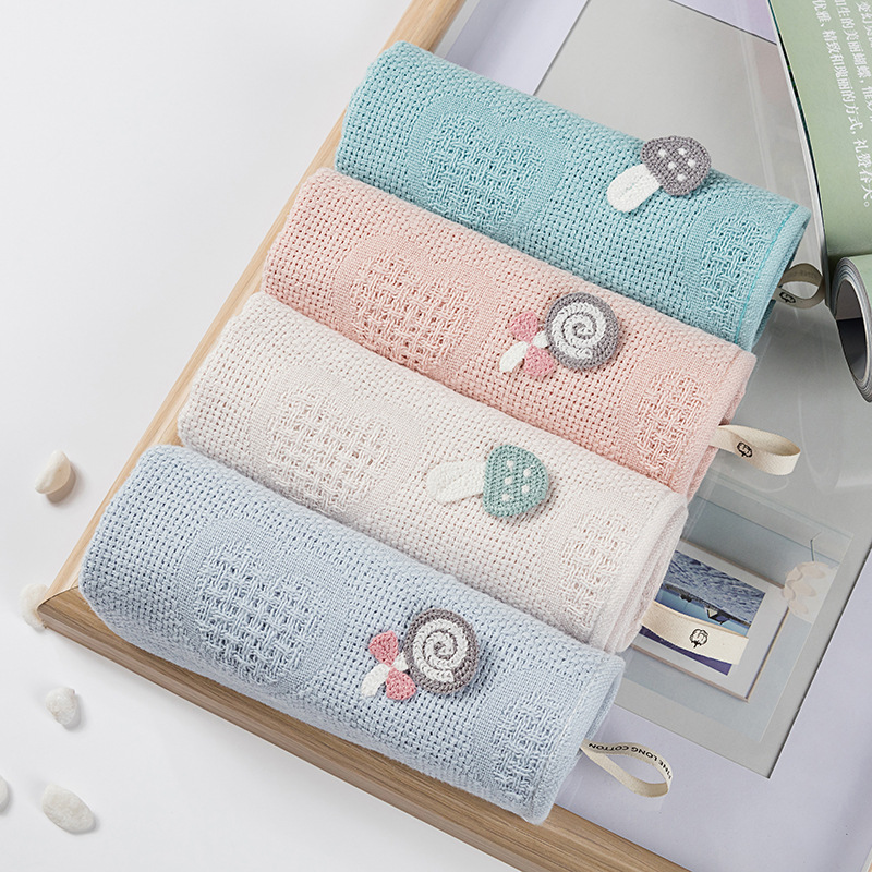 Yiwu Selection Futian - pure cotton seed gauze creative gauze face washing towel cotton soft breathable easy to dry