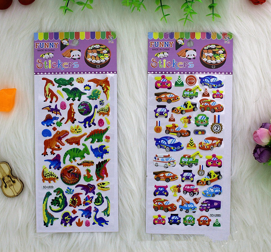 A variety of cartoon pattern Children's Day dress-up stickers, bubble stickers and kindergarten rewards