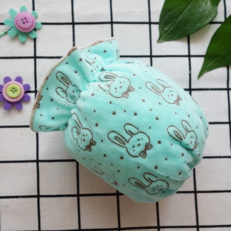 Baby sleeve cartoon cute male and female treasure sleeve flannelette soft anti fouling sleeve thumbnail