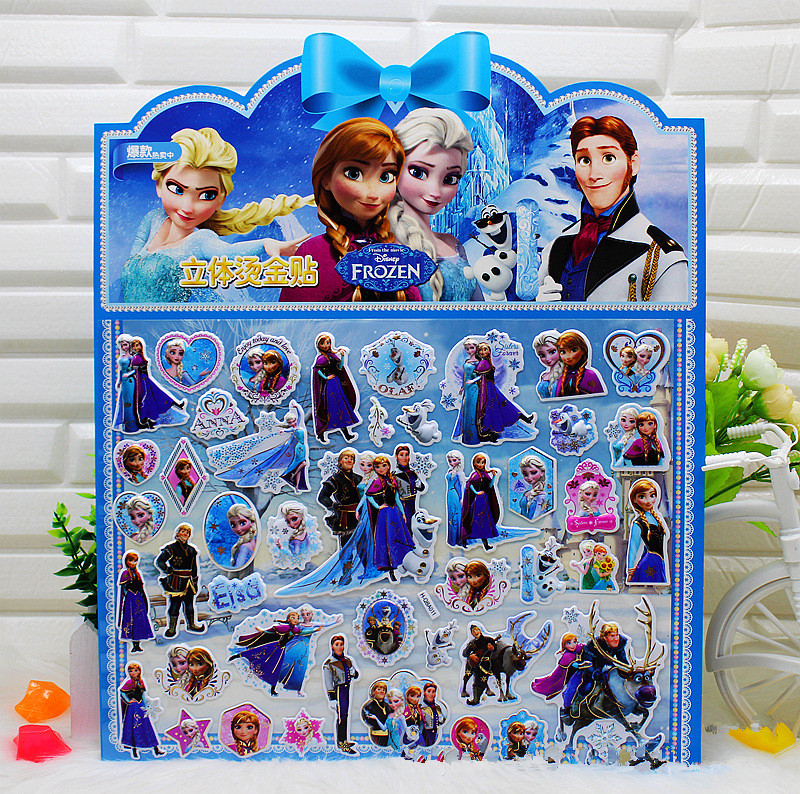 Large girl bronzing bubble change sticker cartoon boy bubble sticker early education sticker three-dimensional sticker wholesale Application Scenario
