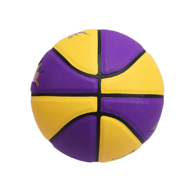 ZJ2007篮球 5#/黄紫/发泡革细节图