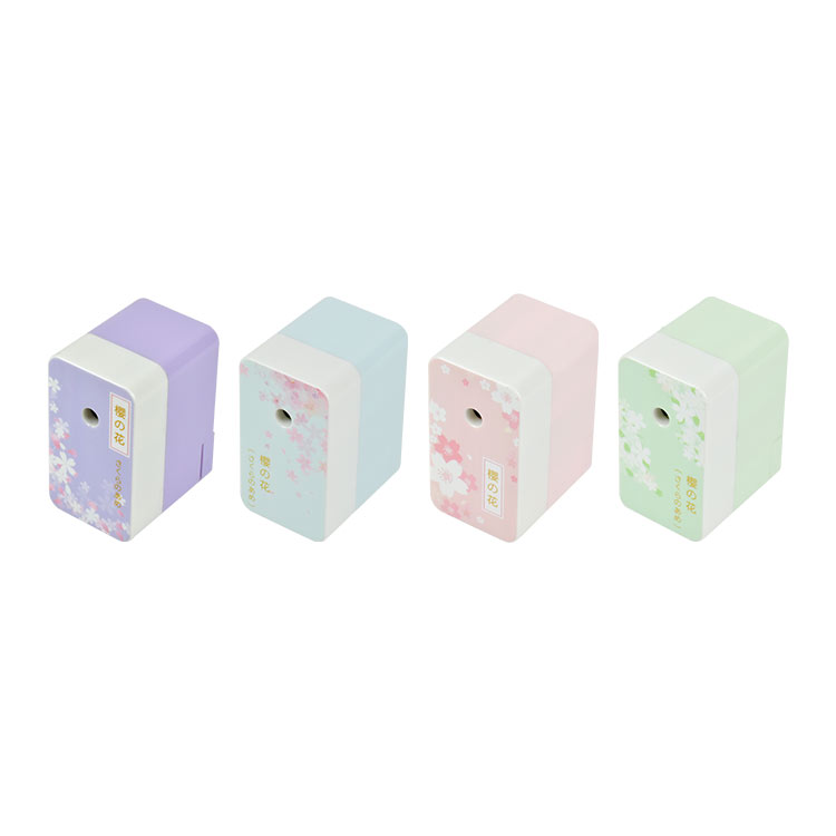 【开心】7856YING花物语削笔器/精致卡通卷笔刀便携自吸式削笔刀白底实物图