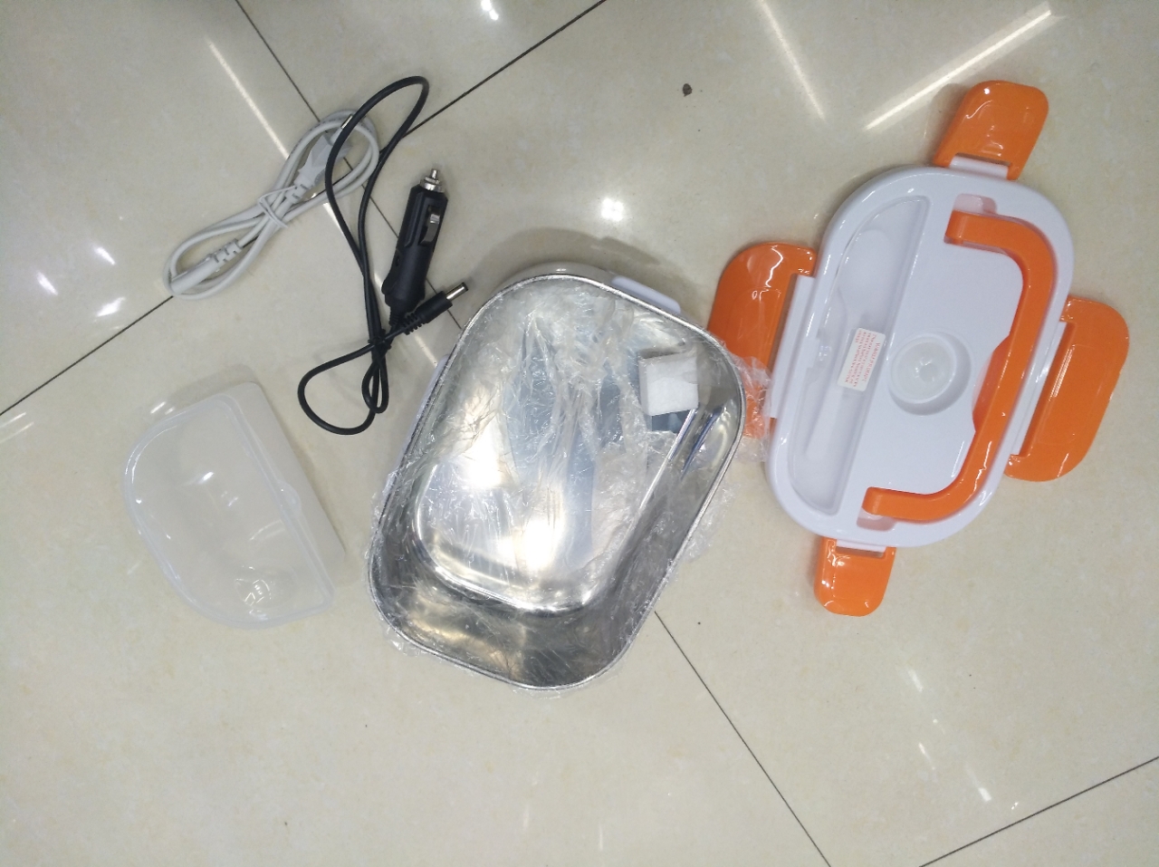 不锈钢内盒家用车载电热饭盒