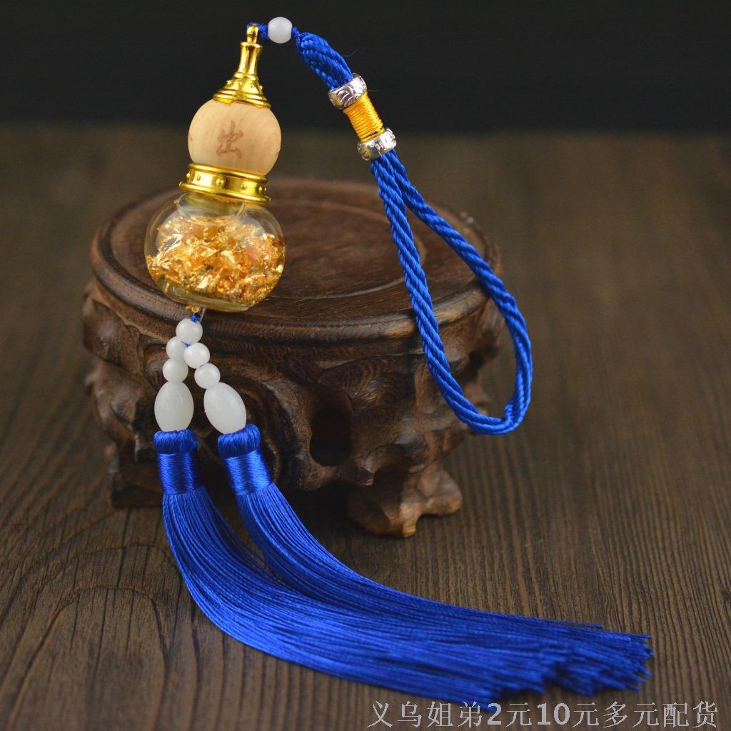 热销新款水晶葫芦车挂 香水瓶汽车挂件 可选色车用香水挂件 车挂产品图