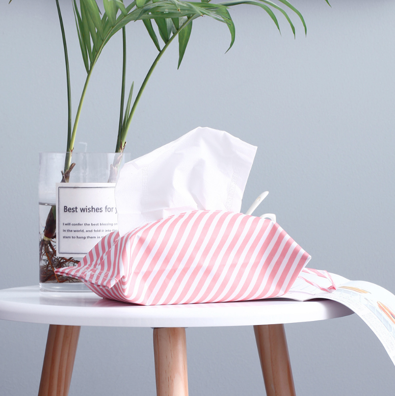 新款创意挂式纸巾抽套 布艺车载纸巾袋 家居客厅床头柜抽纸盒