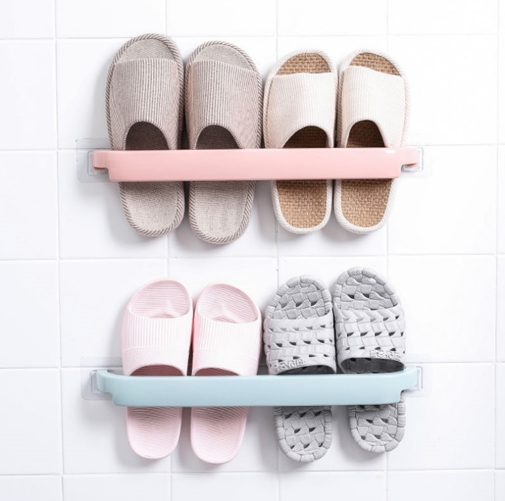 Non-perforated towel rack, bathroom towel hanging rack, kitchen rag rack, bathroom storage rack details Picture