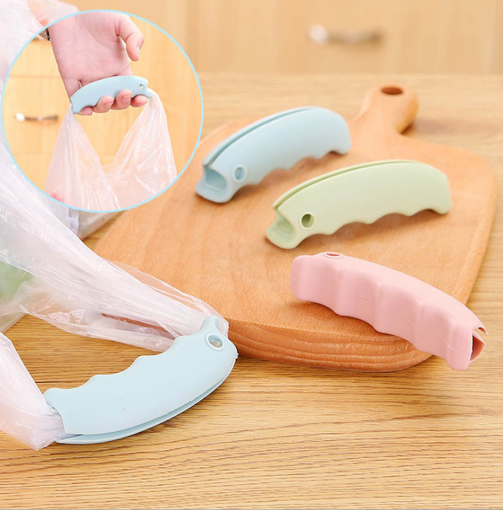 Convenient plastic convenience bag, effort-saving vegetable carrier, creative and good product that doesn't hold onto items, anti-sticking vegetable carrier when buying vegetables Specification image