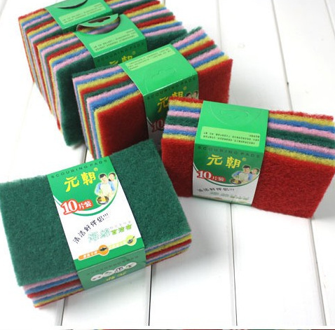 彩色百洁布 （10片装）洗碗布 抹布 清洁布 擦拭布