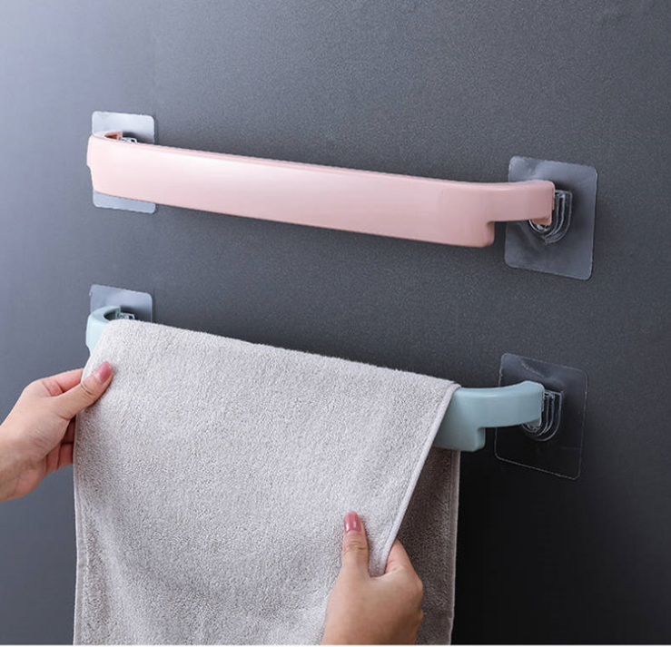 Non-perforated towel rack, bathroom towel hanging rack, kitchen rag rack, bathroom storage rack Specification image