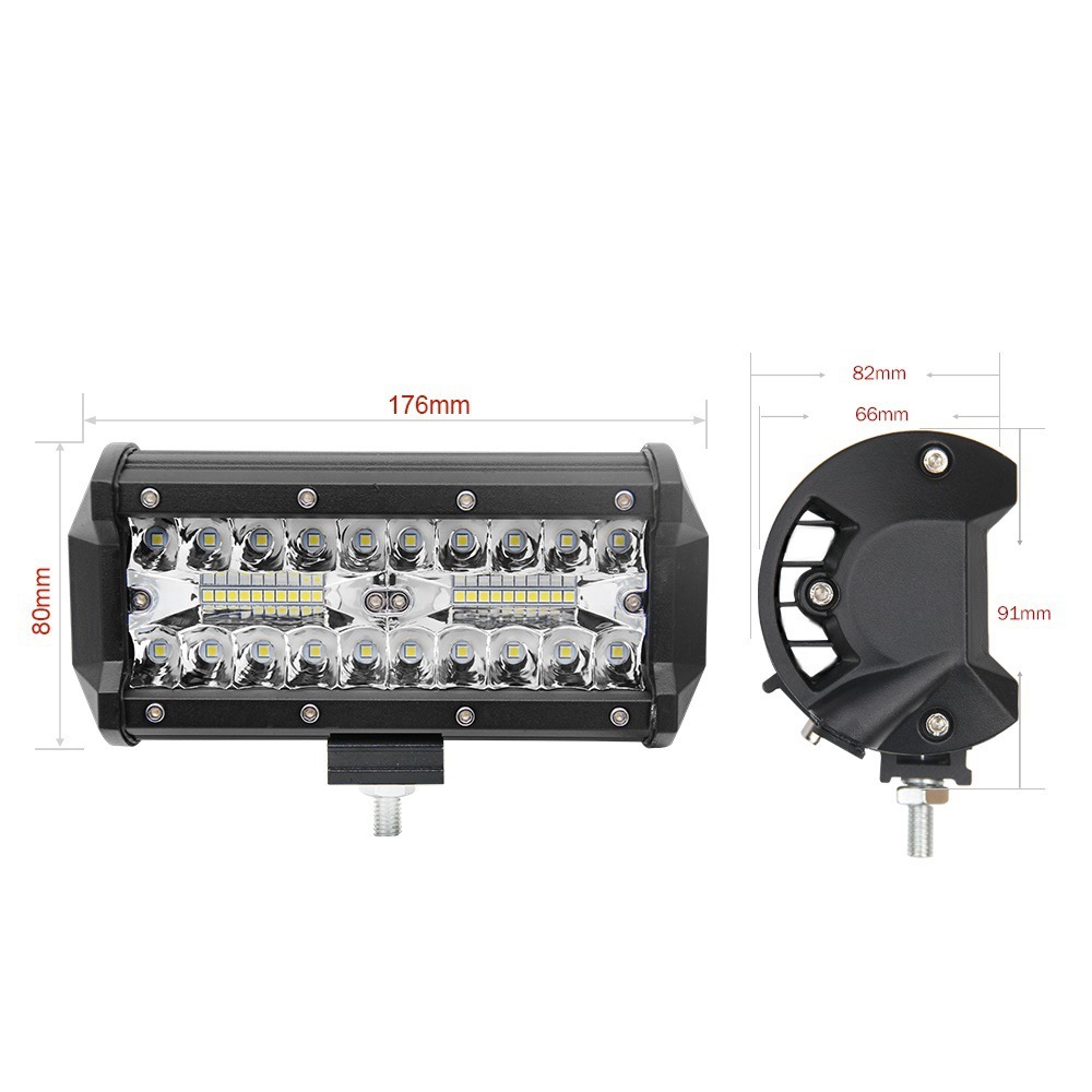 航达 7寸 120W LED light bar 三排7英寸工作灯eBay 跨境热卖细节图