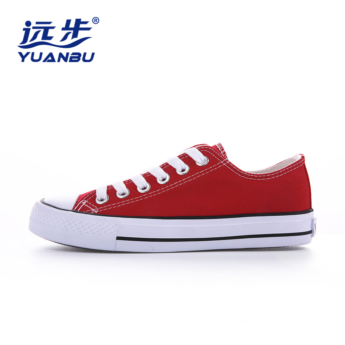 女式帆布鞋实物图