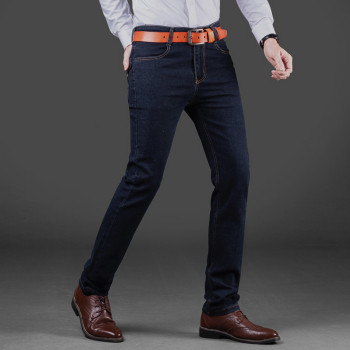 2019 New style business jeans Men's straight-leg jeans Men's pants factory direct sales 191 details Picture