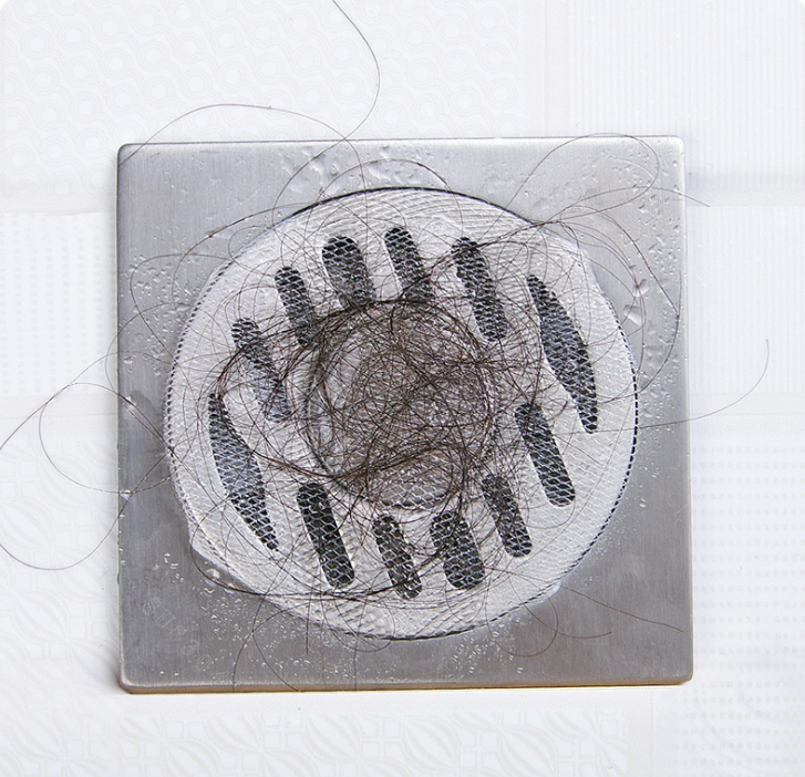 100 pieces of floor drain filter screens for bathrooms and toilets, anti-clogging water separation bags for toilet sewers, hair filter screens details Picture