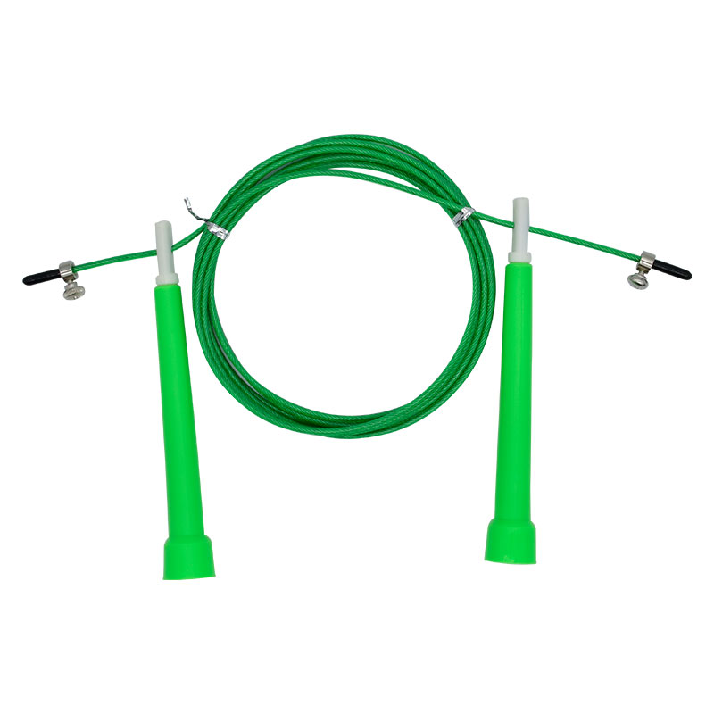 6551厂家直销竞速专用钢丝跳绳健身比赛中考跳绳3m优质包塑钢丝细节图