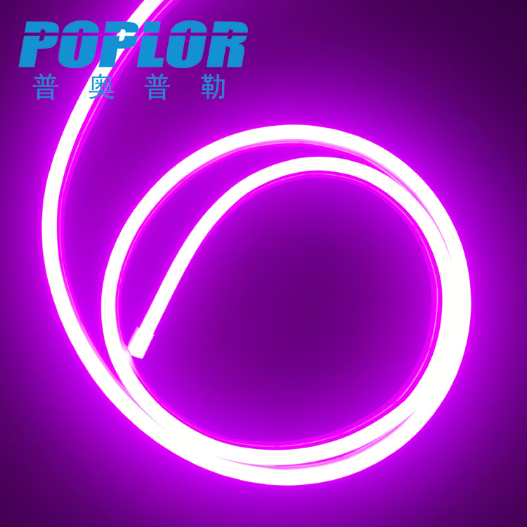 LED flexible neon with DC12V soft light strip Rainbow Tube 2835 Neon tube red green yellow pink violet 612