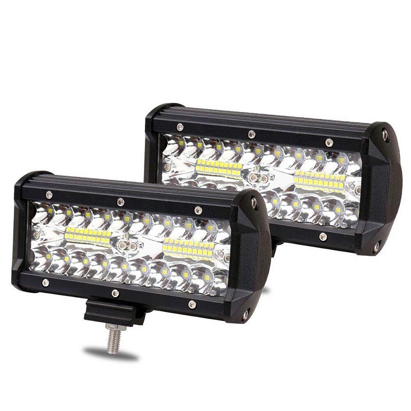 航达 7寸 120W LED light bar 三排7英寸工作灯eBay 跨境热卖白底实物图